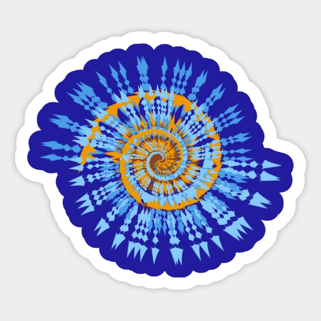 Tie Dye Ocean Impression Sticker by With Own Style